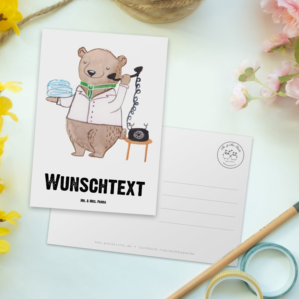 Personalisierte Postkarte Hotelfachfrau mit Herz Postkarte mit Namen, Postkarte bedrucken, Postkarte mit Wunschtext, Postkarte personalisierbar, Geschenkkarte mit Namen, Grußkarte mit Namen, Karte mit Namen, Einladung mit Namen, Ansichtskarte mit Namen, Geschenkkarte mit Wunschtext, Grußkarte mit Wunschtext, Karte mit Wunschtext, Einladung mit Wunschtext, Ansichtskarte mit Wunschtext, Beruf, Ausbildung, Jubiläum, Abschied, Rente, Kollege, Kollegin, Geschenk, Schenken, Arbeitskollege, Mitarbeiter, Firma, Danke, Dankeschön, Hotelfachfrau, Hotelkauffrau, Hotelfachangestellte, Hotelier, Hoteleröffnung
