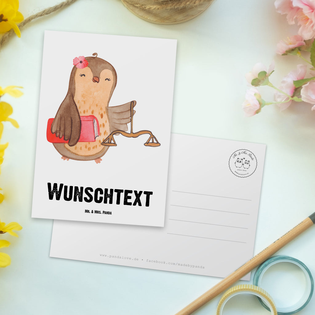 Personalisierte Postkarte Juristin aus Leidenschaft Postkarte mit Namen, Postkarte bedrucken, Postkarte mit Wunschtext, Postkarte personalisierbar, Geschenkkarte mit Namen, Grußkarte mit Namen, Karte mit Namen, Einladung mit Namen, Ansichtskarte mit Namen, Geschenkkarte mit Wunschtext, Grußkarte mit Wunschtext, Karte mit Wunschtext, Einladung mit Wunschtext, Ansichtskarte mit Wunschtext, Beruf, Ausbildung, Jubiläum, Abschied, Rente, Kollege, Kollegin, Geschenk, Schenken, Arbeitskollege, Mitarbeiter, Firma, Danke, Dankeschön, Juristin, Anwältin, Jura Studium, Master of laws, Staatsexamen, Jurastudent, Anwaltskanzlei
