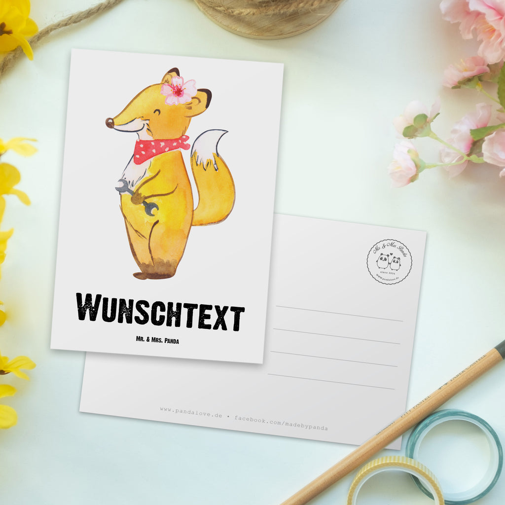 Personalisierte Postkarte Kfz-Mechatronikerin aus Leidenschaft Postkarte mit Namen, Postkarte bedrucken, Postkarte mit Wunschtext, Postkarte personalisierbar, Geschenkkarte mit Namen, Grußkarte mit Namen, Karte mit Namen, Einladung mit Namen, Ansichtskarte mit Namen, Geschenkkarte mit Wunschtext, Grußkarte mit Wunschtext, Karte mit Wunschtext, Einladung mit Wunschtext, Ansichtskarte mit Wunschtext, Beruf, Ausbildung, Jubiläum, Abschied, Rente, Kollege, Kollegin, Geschenk, Schenken, Arbeitskollege, Mitarbeiter, Firma, Danke, Dankeschön, Kfz-Mechatronikerin, Kraftfahrzeugmechanikerin, Meisterin, Gesellenprüfung