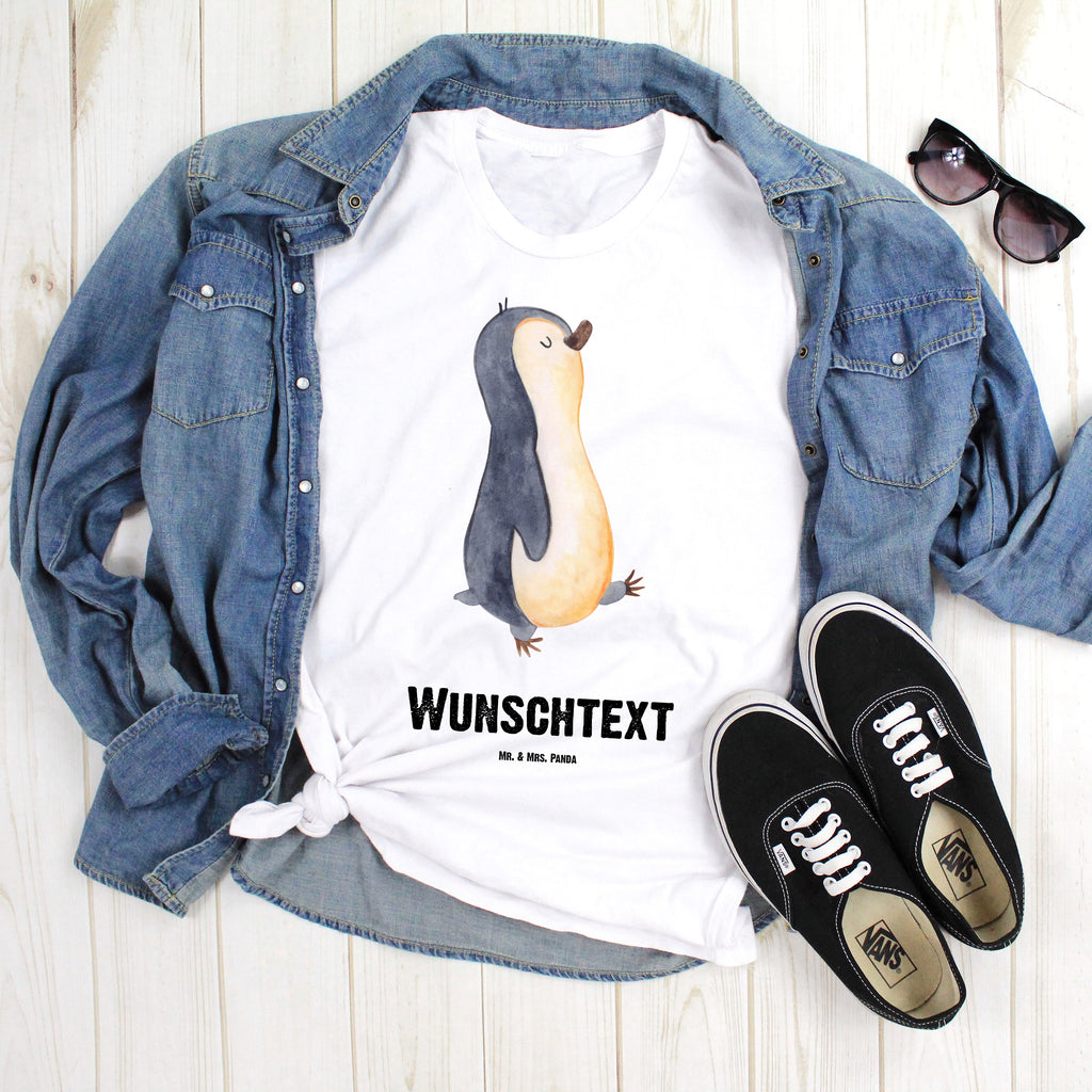 Größe L Personalisiertes T-Shirt Pinguin marschierend T-Shirt, Shirt, Tshirt, Lustiges T-Shirt, T-Shirt mit Spruch, Party, Junggesellenabschied, Jubiläum, Geburstag, Herrn, Damen, Männer, Frauen, Schlafshirt, Nachthemd, Sprüche, Pinguin, Pinguine, Frühaufsteher, Langschläfer, Bruder, Schwester, Familie