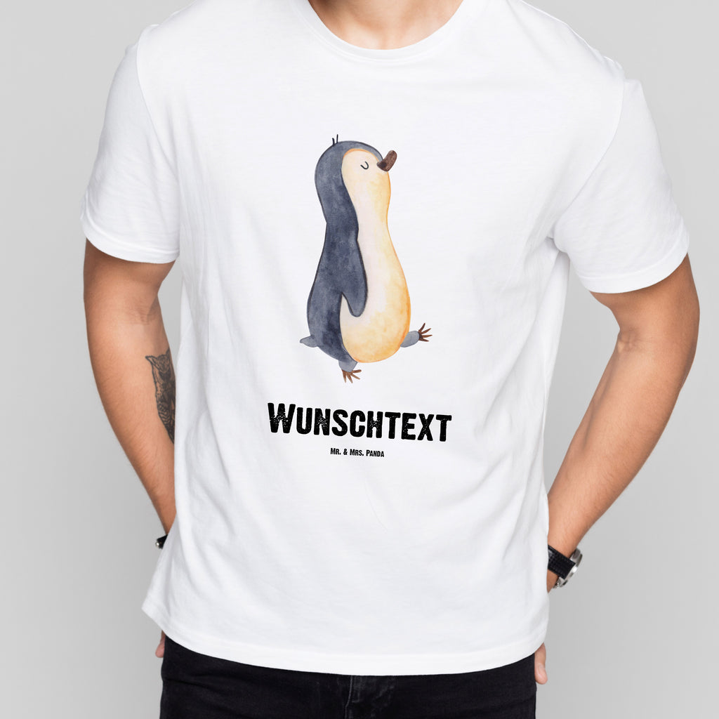 Größe L Personalisiertes T-Shirt Pinguin marschierend T-Shirt, Shirt, Tshirt, Lustiges T-Shirt, T-Shirt mit Spruch, Party, Junggesellenabschied, Jubiläum, Geburstag, Herrn, Damen, Männer, Frauen, Schlafshirt, Nachthemd, Sprüche, Pinguin, Pinguine, Frühaufsteher, Langschläfer, Bruder, Schwester, Familie