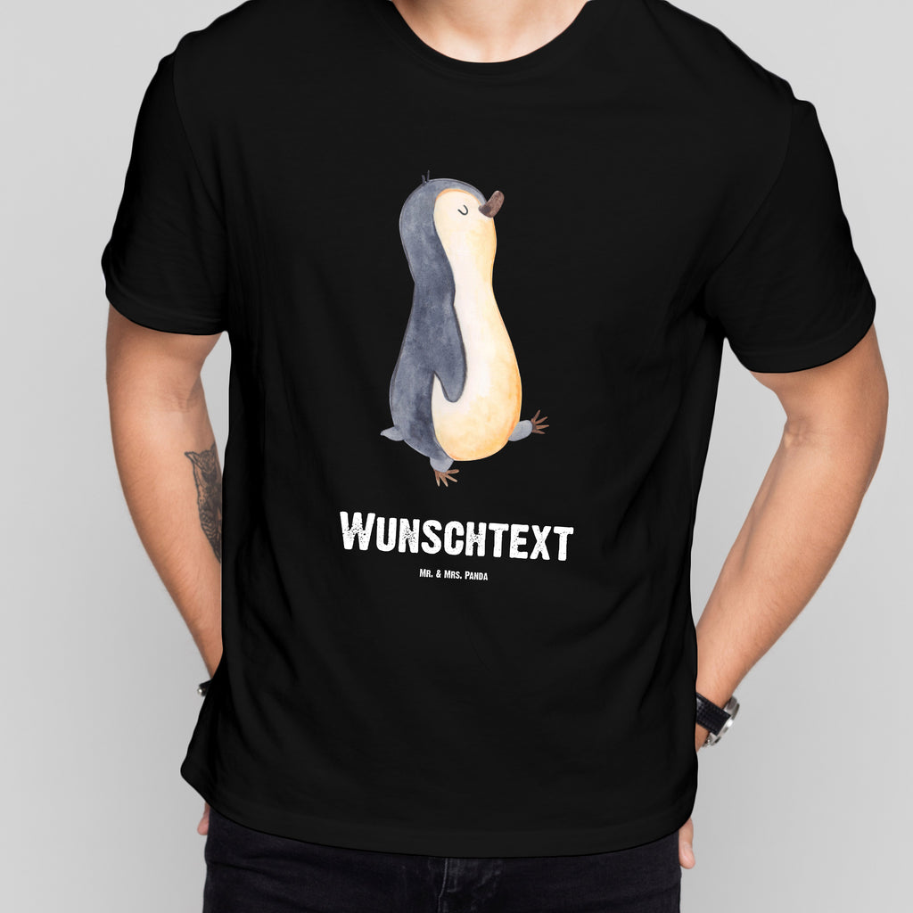 Größe L Personalisiertes T-Shirt Pinguin marschierend T-Shirt, Shirt, Tshirt, Lustiges T-Shirt, T-Shirt mit Spruch, Party, Junggesellenabschied, Jubiläum, Geburstag, Herrn, Damen, Männer, Frauen, Schlafshirt, Nachthemd, Sprüche, Pinguin, Pinguine, Frühaufsteher, Langschläfer, Bruder, Schwester, Familie