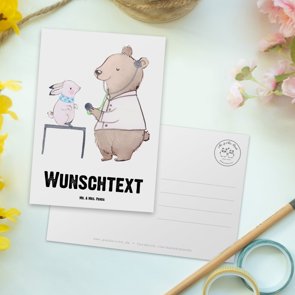 Personalisierte Postkarte Tierarzt aus Leidenschaft Postkarte mit Namen, Postkarte bedrucken, Postkarte mit Wunschtext, Postkarte personalisierbar, Geschenkkarte mit Namen, Grußkarte mit Namen, Karte mit Namen, Einladung mit Namen, Ansichtskarte mit Namen, Geschenkkarte mit Wunschtext, Grußkarte mit Wunschtext, Karte mit Wunschtext, Einladung mit Wunschtext, Ansichtskarte mit Wunschtext, Beruf, Ausbildung, Jubiläum, Abschied, Rente, Kollege, Kollegin, Geschenk, Schenken, Arbeitskollege, Mitarbeiter, Firma, Danke, Dankeschön