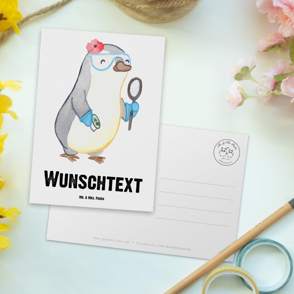 Personalisierte Postkarte Mikrobiologin aus Leidenschaft Postkarte mit Namen, Postkarte bedrucken, Postkarte mit Wunschtext, Postkarte personalisierbar, Geschenkkarte mit Namen, Grußkarte mit Namen, Karte mit Namen, Einladung mit Namen, Ansichtskarte mit Namen, Geschenkkarte mit Wunschtext, Grußkarte mit Wunschtext, Karte mit Wunschtext, Einladung mit Wunschtext, Ansichtskarte mit Wunschtext, Beruf, Ausbildung, Jubiläum, Abschied, Rente, Kollege, Kollegin, Geschenk, Schenken, Arbeitskollege, Mitarbeiter, Firma, Danke, Dankeschön, Mikrobiologin, Naturwissenschaftlerin, Labor, Forschung