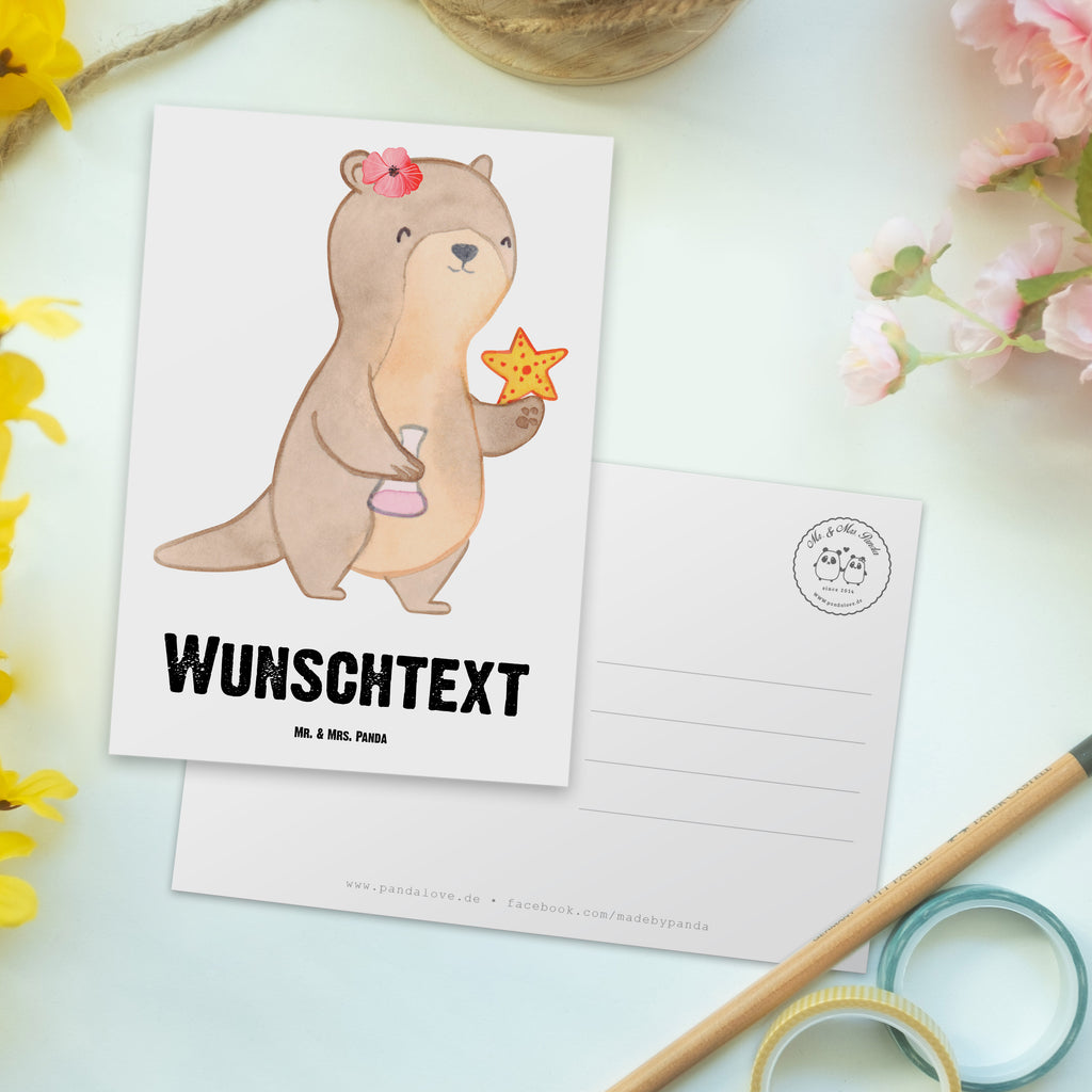 Personalisierte Postkarte Meeresbiologin aus Leidenschaft Postkarte mit Namen, Postkarte bedrucken, Postkarte mit Wunschtext, Postkarte personalisierbar, Geschenkkarte mit Namen, Grußkarte mit Namen, Karte mit Namen, Einladung mit Namen, Ansichtskarte mit Namen, Geschenkkarte mit Wunschtext, Grußkarte mit Wunschtext, Karte mit Wunschtext, Einladung mit Wunschtext, Ansichtskarte mit Wunschtext, Beruf, Ausbildung, Jubiläum, Abschied, Rente, Kollege, Kollegin, Geschenk, Schenken, Arbeitskollege, Mitarbeiter, Firma, Danke, Dankeschön, Meeresbiologin, Meereskundlerin, Naturwissenschaftlerin, Meeresforscherin, maritime Forschung, Studium