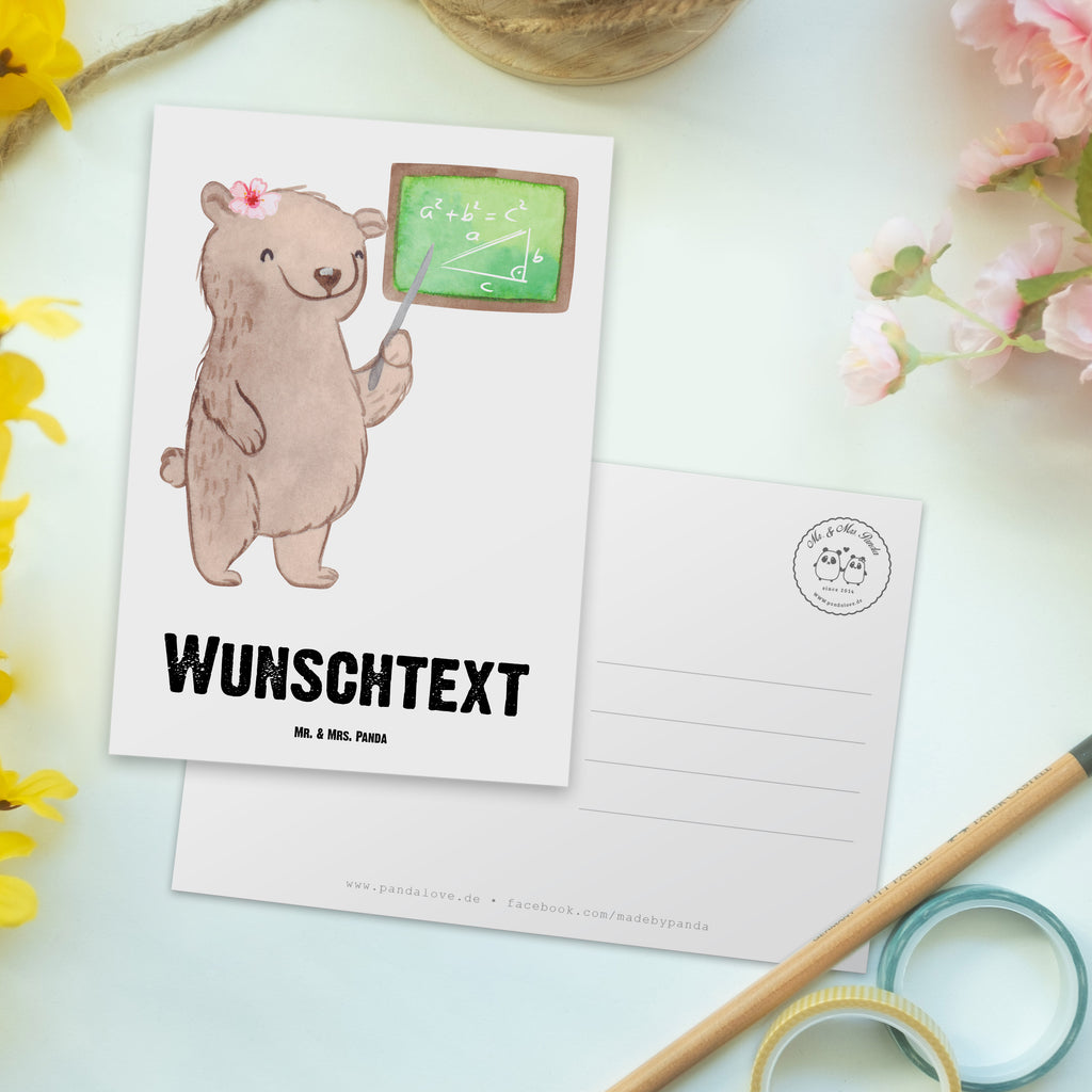Personalisierte Postkarte Nachhilfelehrerin Mathe mit Herz Postkarte mit Namen, Postkarte bedrucken, Postkarte mit Wunschtext, Postkarte personalisierbar, Geschenkkarte mit Namen, Grußkarte mit Namen, Karte mit Namen, Einladung mit Namen, Ansichtskarte mit Namen, Geschenkkarte mit Wunschtext, Grußkarte mit Wunschtext, Karte mit Wunschtext, Einladung mit Wunschtext, Ansichtskarte mit Wunschtext, Beruf, Ausbildung, Jubiläum, Abschied, Rente, Kollege, Kollegin, Geschenk, Schenken, Arbeitskollege, Mitarbeiter, Firma, Danke, Dankeschön, Mathematik Nachhilfelehrerin, Mathe Nachhilfe, Nachhilfeunterrricht