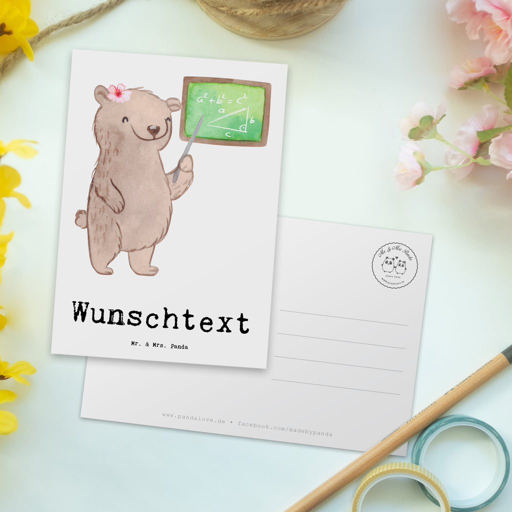Personalisierte Postkarte Nachhilfelehrerin Mathe aus Leidenschaft Postkarte mit Namen, Postkarte bedrucken, Postkarte mit Wunschtext, Postkarte personalisierbar, Geschenkkarte mit Namen, Grußkarte mit Namen, Karte mit Namen, Einladung mit Namen, Ansichtskarte mit Namen, Geschenkkarte mit Wunschtext, Grußkarte mit Wunschtext, Karte mit Wunschtext, Einladung mit Wunschtext, Ansichtskarte mit Wunschtext, Beruf, Ausbildung, Jubiläum, Abschied, Rente, Kollege, Kollegin, Geschenk, Schenken, Arbeitskollege, Mitarbeiter, Firma, Danke, Dankeschön, Mathematik Nachhilfelehrerin, Mathe Nachhilfe, Nachhilfeunterrricht