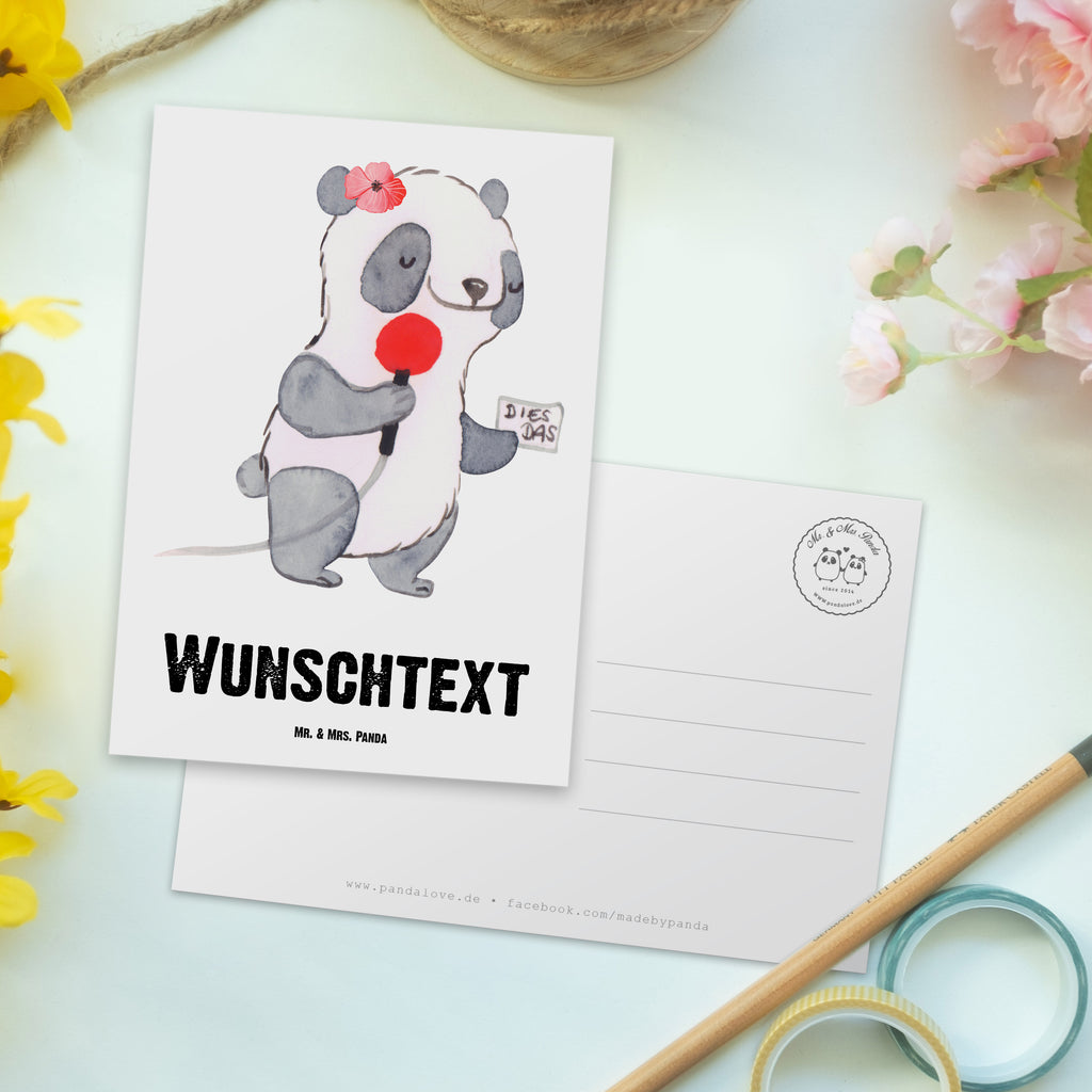 Personalisierte Postkarte Sportreporterin aus Leidenschaft Postkarte mit Namen, Postkarte bedrucken, Postkarte mit Wunschtext, Postkarte personalisierbar, Geschenkkarte mit Namen, Grußkarte mit Namen, Karte mit Namen, Einladung mit Namen, Ansichtskarte mit Namen, Geschenkkarte mit Wunschtext, Grußkarte mit Wunschtext, Karte mit Wunschtext, Einladung mit Wunschtext, Ansichtskarte mit Wunschtext, Beruf, Ausbildung, Jubiläum, Abschied, Rente, Kollege, Kollegin, Geschenk, Schenken, Arbeitskollege, Mitarbeiter, Firma, Danke, Dankeschön