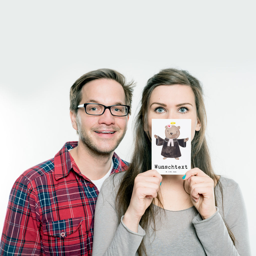 Personalisierte Postkarte Pfarrerin aus Leidenschaft Postkarte mit Namen, Postkarte bedrucken, Postkarte mit Wunschtext, Postkarte personalisierbar, Geschenkkarte mit Namen, Grußkarte mit Namen, Karte mit Namen, Einladung mit Namen, Ansichtskarte mit Namen, Geschenkkarte mit Wunschtext, Grußkarte mit Wunschtext, Karte mit Wunschtext, Einladung mit Wunschtext, Ansichtskarte mit Wunschtext, Beruf, Ausbildung, Jubiläum, Abschied, Rente, Kollege, Kollegin, Geschenk, Schenken, Arbeitskollege, Mitarbeiter, Firma, Danke, Dankeschön, Pastorin, Dienerin Gottes<br />Geistliche, Pfarrerin, Predigerin<br />Priesterin, Theologin, Kirche