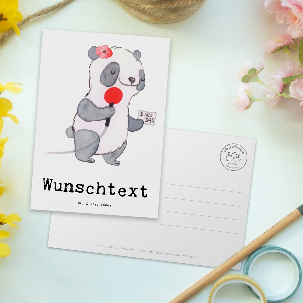 Personalisierte Postkarte Reporterin aus Leidenschaft Postkarte mit Namen, Postkarte bedrucken, Postkarte mit Wunschtext, Postkarte personalisierbar, Geschenkkarte mit Namen, Grußkarte mit Namen, Karte mit Namen, Einladung mit Namen, Ansichtskarte mit Namen, Geschenkkarte mit Wunschtext, Grußkarte mit Wunschtext, Karte mit Wunschtext, Einladung mit Wunschtext, Ansichtskarte mit Wunschtext, Beruf, Ausbildung, Jubiläum, Abschied, Rente, Kollege, Kollegin, Geschenk, Schenken, Arbeitskollege, Mitarbeiter, Firma, Danke, Dankeschön