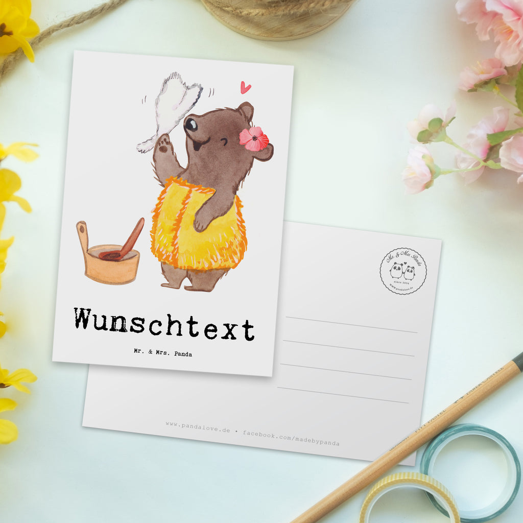 Personalisierte Postkarte Saunameisterin aus Leidenschaft Postkarte mit Namen, Postkarte bedrucken, Postkarte mit Wunschtext, Postkarte personalisierbar, Geschenkkarte mit Namen, Grußkarte mit Namen, Karte mit Namen, Einladung mit Namen, Ansichtskarte mit Namen, Geschenkkarte mit Wunschtext, Grußkarte mit Wunschtext, Karte mit Wunschtext, Einladung mit Wunschtext, Ansichtskarte mit Wunschtext, Beruf, Ausbildung, Jubiläum, Abschied, Rente, Kollege, Kollegin, Geschenk, Schenken, Arbeitskollege, Mitarbeiter, Firma, Danke, Dankeschön