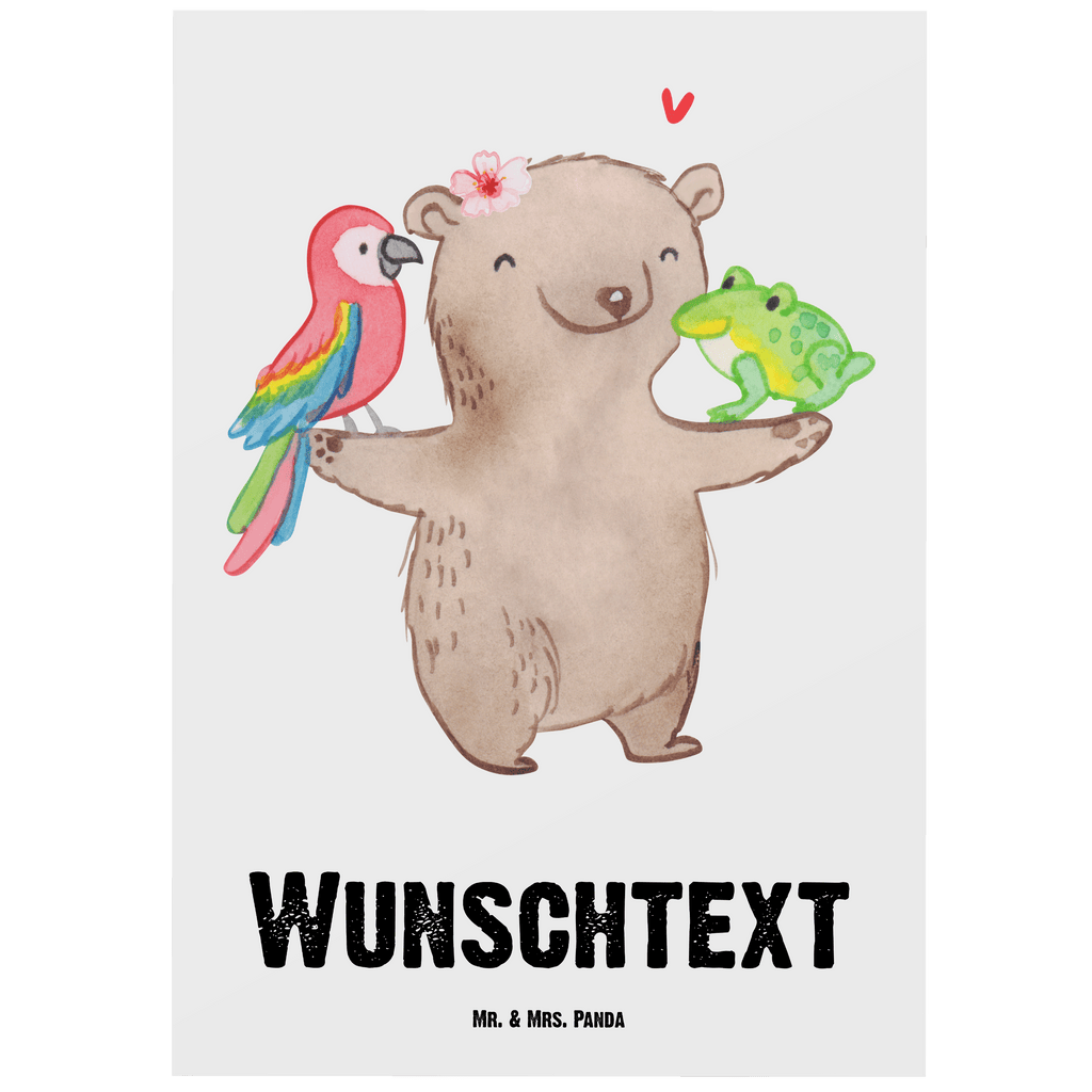 Personalisierte Postkarte Tierpflegerin mit Herz Postkarte mit Namen, Postkarte bedrucken, Postkarte mit Wunschtext, Postkarte personalisierbar, Geschenkkarte mit Namen, Grußkarte mit Namen, Karte mit Namen, Einladung mit Namen, Ansichtskarte mit Namen, Geschenkkarte mit Wunschtext, Grußkarte mit Wunschtext, Karte mit Wunschtext, Einladung mit Wunschtext, Ansichtskarte mit Wunschtext, Beruf, Ausbildung, Jubiläum, Abschied, Rente, Kollege, Kollegin, Geschenk, Schenken, Arbeitskollege, Mitarbeiter, Firma, Danke, Dankeschön