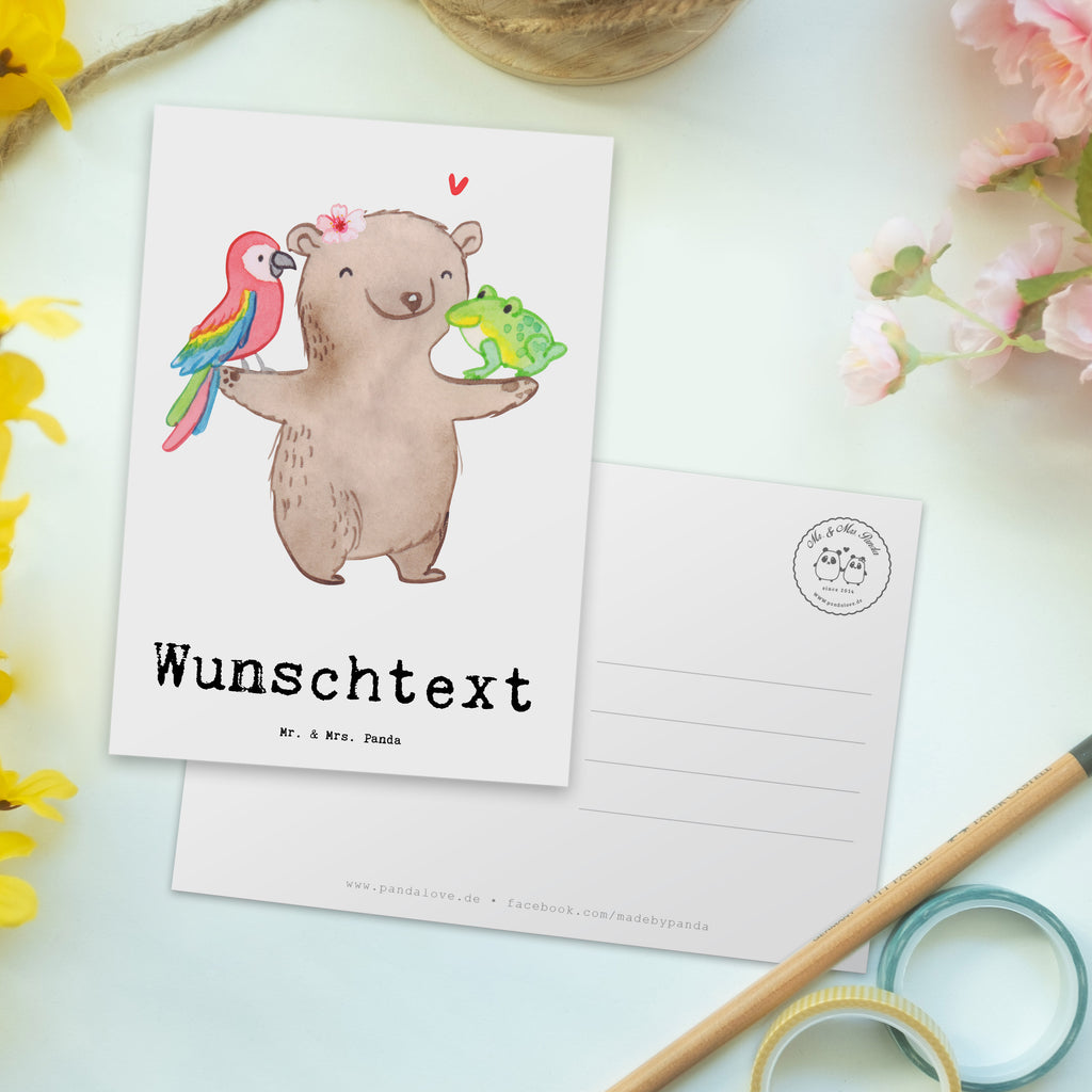 Personalisierte Postkarte Tierwirtin aus Leidenschaft Postkarte mit Namen, Postkarte bedrucken, Postkarte mit Wunschtext, Postkarte personalisierbar, Geschenkkarte mit Namen, Grußkarte mit Namen, Karte mit Namen, Einladung mit Namen, Ansichtskarte mit Namen, Geschenkkarte mit Wunschtext, Grußkarte mit Wunschtext, Karte mit Wunschtext, Einladung mit Wunschtext, Ansichtskarte mit Wunschtext, Beruf, Ausbildung, Jubiläum, Abschied, Rente, Kollege, Kollegin, Geschenk, Schenken, Arbeitskollege, Mitarbeiter, Firma, Danke, Dankeschön, Landwirtin, Bäuerin, Tierwirtin, Agronomin, Farmerin, Bauernhof