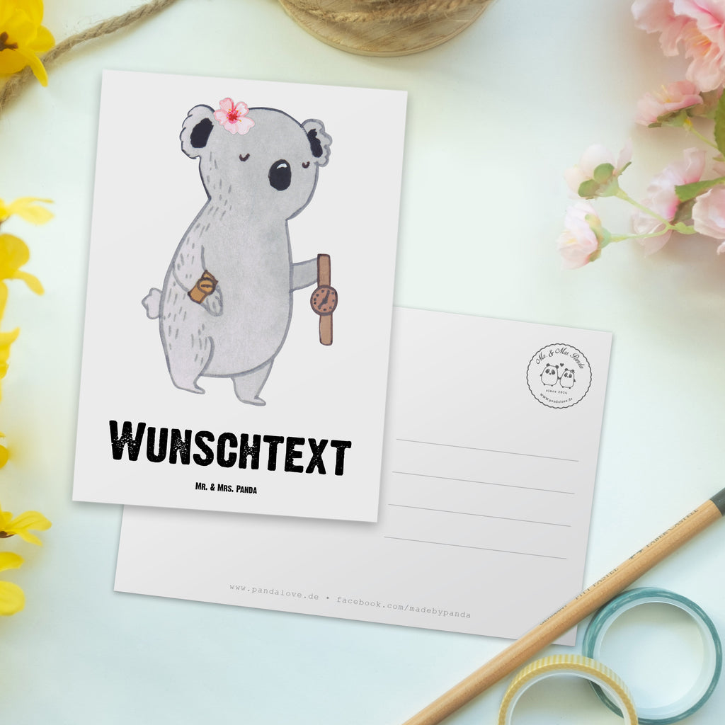 Personalisierte Postkarte Uhrmacherin aus Leidenschaft Postkarte mit Namen, Postkarte bedrucken, Postkarte mit Wunschtext, Postkarte personalisierbar, Geschenkkarte mit Namen, Grußkarte mit Namen, Karte mit Namen, Einladung mit Namen, Ansichtskarte mit Namen, Geschenkkarte mit Wunschtext, Grußkarte mit Wunschtext, Karte mit Wunschtext, Einladung mit Wunschtext, Ansichtskarte mit Wunschtext, Beruf, Ausbildung, Jubiläum, Abschied, Rente, Kollege, Kollegin, Geschenk, Schenken, Arbeitskollege, Mitarbeiter, Firma, Danke, Dankeschön