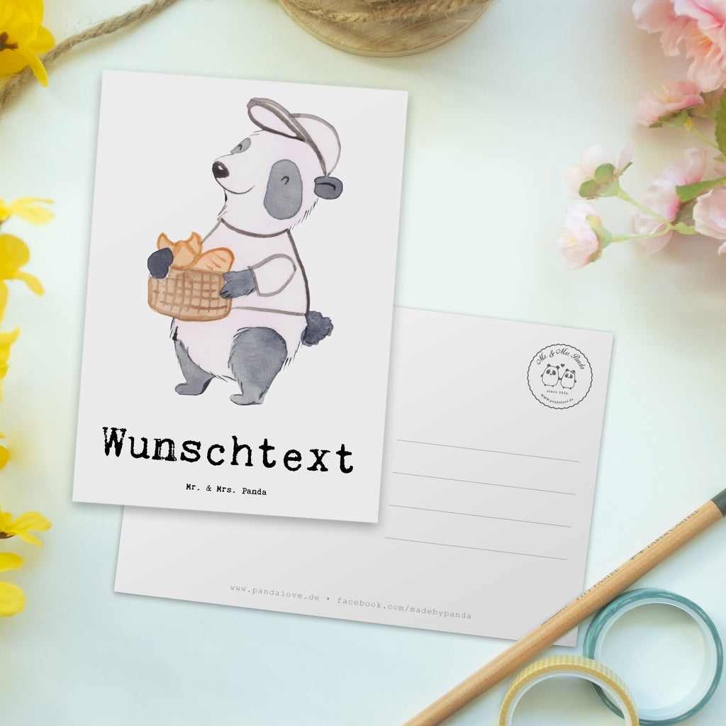 Personalisierte Postkarte Bäcker mit Herz Postkarte mit Namen, Postkarte bedrucken, Postkarte mit Wunschtext, Postkarte personalisierbar, Geschenkkarte mit Namen, Grußkarte mit Namen, Karte mit Namen, Einladung mit Namen, Ansichtskarte mit Namen, Geschenkkarte mit Wunschtext, Grußkarte mit Wunschtext, Karte mit Wunschtext, Einladung mit Wunschtext, Ansichtskarte mit Wunschtext, Beruf, Ausbildung, Jubiläum, Abschied, Rente, Kollege, Kollegin, Geschenk, Schenken, Arbeitskollege, Mitarbeiter, Firma, Danke, Dankeschön, Bäcker, Konditor, Brotbäcker, Bäckerei, Backstube, Bäckerladen, Brotmanufaktur