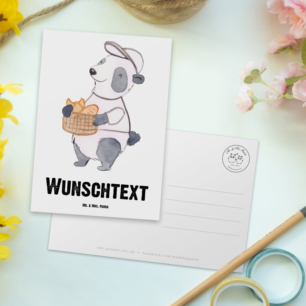 Personalisierte Postkarte Bäcker aus Leidenschaft Postkarte mit Namen, Postkarte bedrucken, Postkarte mit Wunschtext, Postkarte personalisierbar, Geschenkkarte mit Namen, Grußkarte mit Namen, Karte mit Namen, Einladung mit Namen, Ansichtskarte mit Namen, Geschenkkarte mit Wunschtext, Grußkarte mit Wunschtext, Karte mit Wunschtext, Einladung mit Wunschtext, Ansichtskarte mit Wunschtext, Beruf, Ausbildung, Jubiläum, Abschied, Rente, Kollege, Kollegin, Geschenk, Schenken, Arbeitskollege, Mitarbeiter, Firma, Danke, Dankeschön, Bäcker, Konditor, Brotbäcker, Bäckerei, Backstube, Bäckerladen, Brotmanufaktur