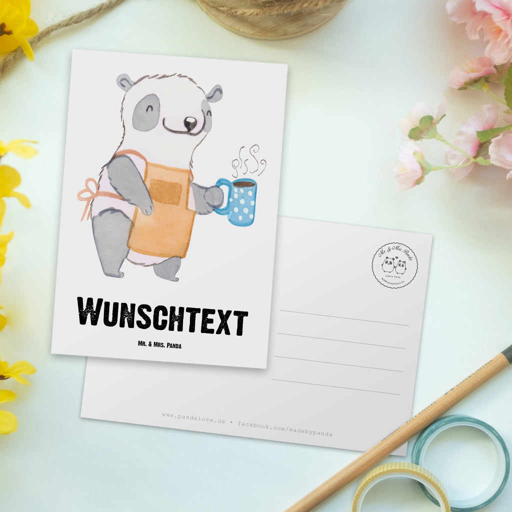 Personalisierte Postkarte Barista aus Leidenschaft Postkarte mit Namen, Postkarte bedrucken, Postkarte mit Wunschtext, Postkarte personalisierbar, Geschenkkarte mit Namen, Grußkarte mit Namen, Karte mit Namen, Einladung mit Namen, Ansichtskarte mit Namen, Geschenkkarte mit Wunschtext, Grußkarte mit Wunschtext, Karte mit Wunschtext, Einladung mit Wunschtext, Ansichtskarte mit Wunschtext, Beruf, Ausbildung, Jubiläum, Abschied, Rente, Kollege, Kollegin, Geschenk, Schenken, Arbeitskollege, Mitarbeiter, Firma, Danke, Dankeschön, Barista, Eröffnung Cafe, Kaffee