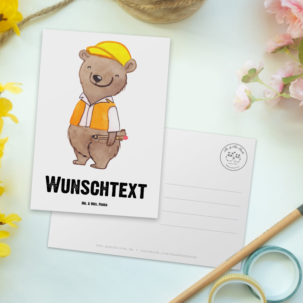 Personalisierte Postkarte Bauingenieur aus Leidenschaft Postkarte mit Namen, Postkarte bedrucken, Postkarte mit Wunschtext, Postkarte personalisierbar, Geschenkkarte mit Namen, Grußkarte mit Namen, Karte mit Namen, Einladung mit Namen, Ansichtskarte mit Namen, Geschenkkarte mit Wunschtext, Grußkarte mit Wunschtext, Karte mit Wunschtext, Einladung mit Wunschtext, Ansichtskarte mit Wunschtext, Beruf, Ausbildung, Jubiläum, Abschied, Rente, Kollege, Kollegin, Geschenk, Schenken, Arbeitskollege, Mitarbeiter, Firma, Danke, Dankeschön, Bauingenieur, Statiker, Ingeniuer, Baustelle, Studium