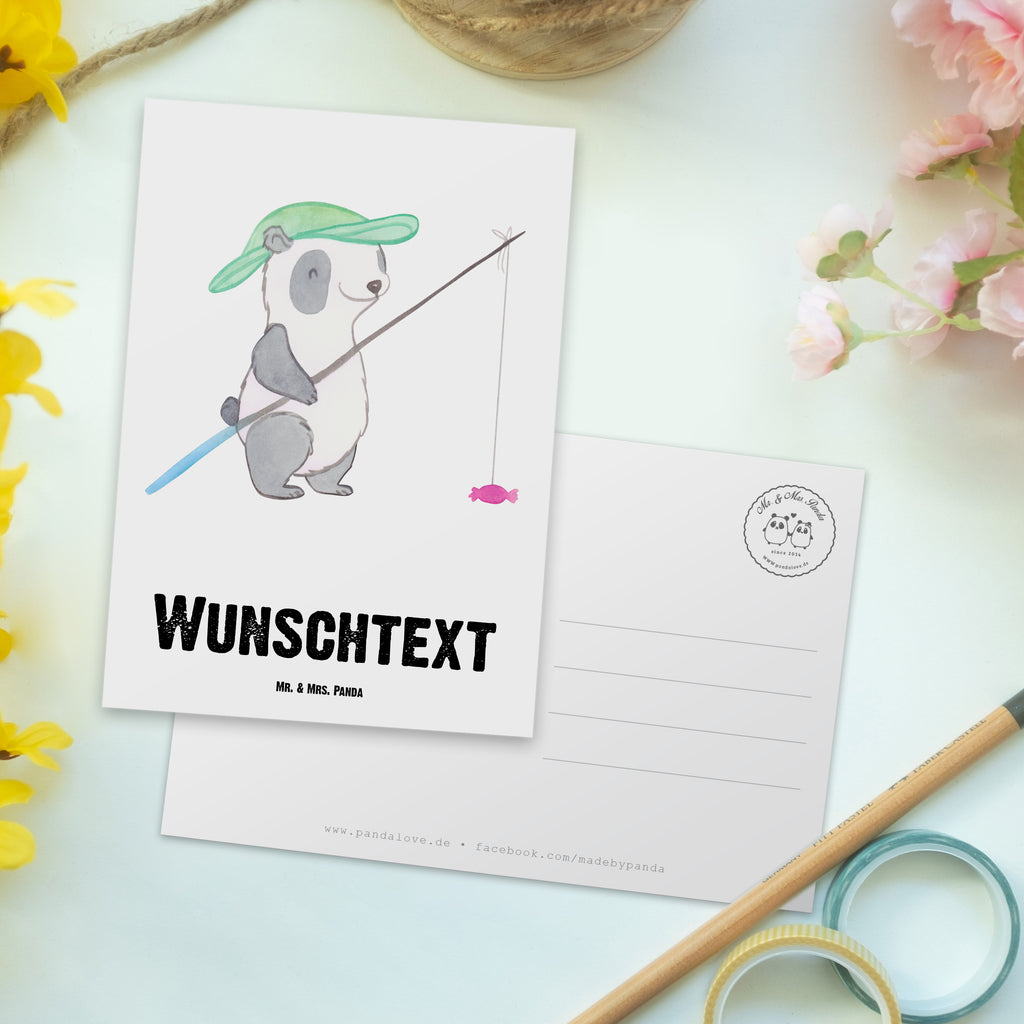 Personalisierte Postkarte Panda Angeln Tage Postkarte mit Namen, Postkarte bedrucken, Postkarte mit Wunschtext, Postkarte personalisierbar, Geschenkkarte mit Namen, Grußkarte mit Namen, Karte mit Namen, Einladung mit Namen, Ansichtskarte mit Namen, Geschenkkarte mit Wunschtext, Grußkarte mit Wunschtext, Karte mit Wunschtext, Einladung mit Wunschtext, Ansichtskarte mit Wunschtext, Geschenk, Sport, Sportart, Hobby, Schenken, Danke, Dankeschön, Auszeichnung, Gewinn, Sportler, angeln, Angelsport, Angelverein, Angler, angeln gehen, Hobbyangler
