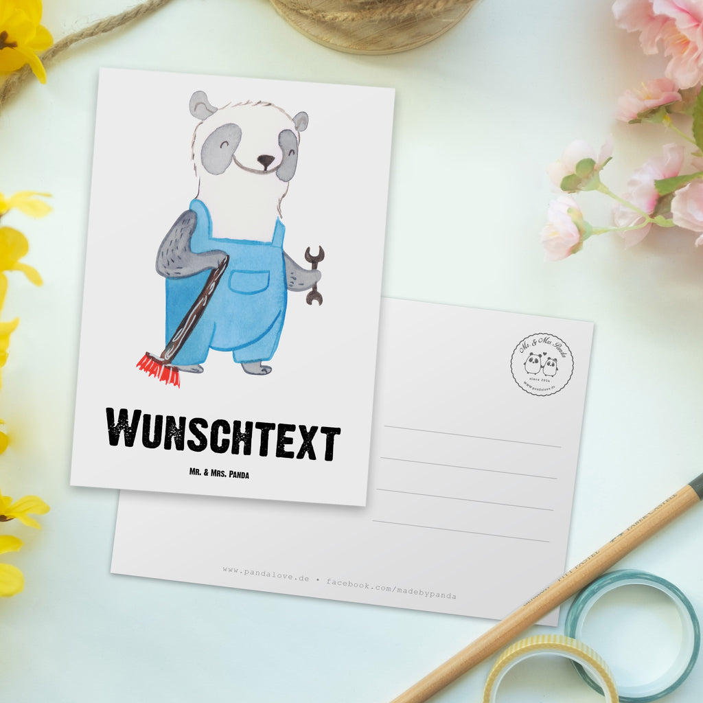 Personalisierte Postkarte Hausmeister aus Leidenschaft Postkarte mit Namen, Postkarte bedrucken, Postkarte mit Wunschtext, Postkarte personalisierbar, Geschenkkarte mit Namen, Grußkarte mit Namen, Karte mit Namen, Einladung mit Namen, Ansichtskarte mit Namen, Geschenkkarte mit Wunschtext, Grußkarte mit Wunschtext, Karte mit Wunschtext, Einladung mit Wunschtext, Ansichtskarte mit Wunschtext, Beruf, Ausbildung, Jubiläum, Abschied, Rente, Kollege, Kollegin, Geschenk, Schenken, Arbeitskollege, Mitarbeiter, Firma, Danke, Dankeschön, Hausmeister, Concierge, Hausverwalter, Facility Manager