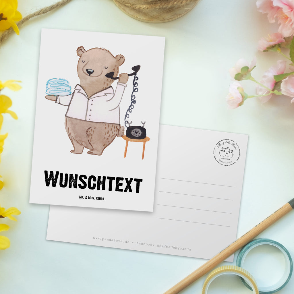 Personalisierte Postkarte Hotelfachmann aus Leidenschaft Postkarte mit Namen, Postkarte bedrucken, Postkarte mit Wunschtext, Postkarte personalisierbar, Geschenkkarte mit Namen, Grußkarte mit Namen, Karte mit Namen, Einladung mit Namen, Ansichtskarte mit Namen, Geschenkkarte mit Wunschtext, Grußkarte mit Wunschtext, Karte mit Wunschtext, Einladung mit Wunschtext, Ansichtskarte mit Wunschtext, Beruf, Ausbildung, Jubiläum, Abschied, Rente, Kollege, Kollegin, Geschenk, Schenken, Arbeitskollege, Mitarbeiter, Firma, Danke, Dankeschön, Hotelfachmann, Hotelkaufmann, Hotelfachangestellter, Hotelier, Hoteleröffnung