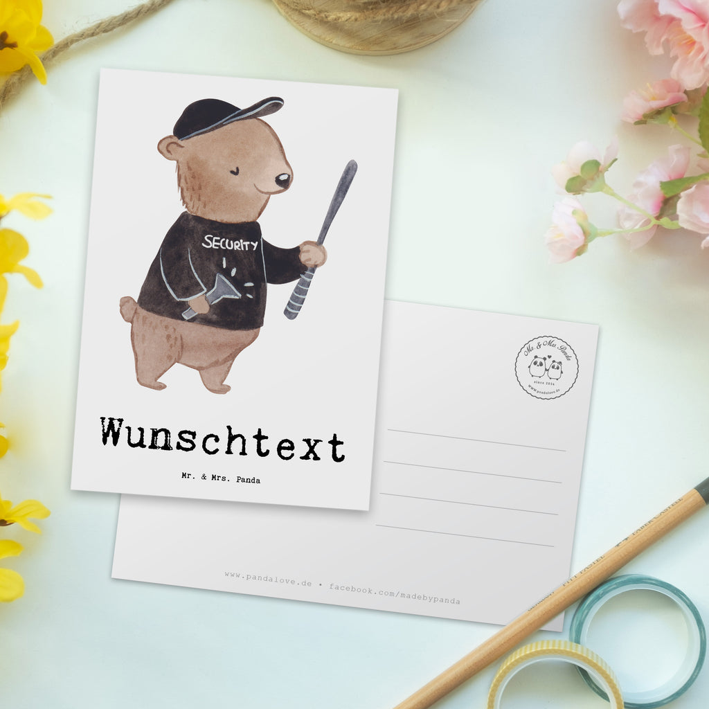 Personalisierte Postkarte Personenschützer mit Herz Postkarte mit Namen, Postkarte bedrucken, Postkarte mit Wunschtext, Postkarte personalisierbar, Geschenkkarte mit Namen, Grußkarte mit Namen, Karte mit Namen, Einladung mit Namen, Ansichtskarte mit Namen, Geschenkkarte mit Wunschtext, Grußkarte mit Wunschtext, Karte mit Wunschtext, Einladung mit Wunschtext, Ansichtskarte mit Wunschtext, Beruf, Ausbildung, Jubiläum, Abschied, Rente, Kollege, Kollegin, Geschenk, Schenken, Arbeitskollege, Mitarbeiter, Firma, Danke, Dankeschön, Bodyguard, Personenschützer