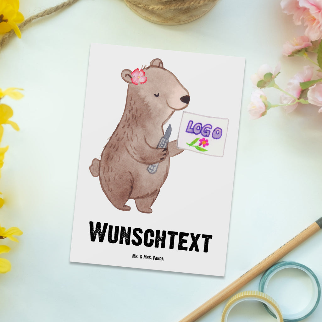 Personalisierte Postkarte Werbetechnikerin aus Leidenschaft Postkarte mit Namen, Postkarte bedrucken, Postkarte mit Wunschtext, Postkarte personalisierbar, Geschenkkarte mit Namen, Grußkarte mit Namen, Karte mit Namen, Einladung mit Namen, Ansichtskarte mit Namen, Geschenkkarte mit Wunschtext, Grußkarte mit Wunschtext, Karte mit Wunschtext, Einladung mit Wunschtext, Ansichtskarte mit Wunschtext, Beruf, Ausbildung, Jubiläum, Abschied, Rente, Kollege, Kollegin, Geschenk, Schenken, Arbeitskollege, Mitarbeiter, Firma, Danke, Dankeschön
