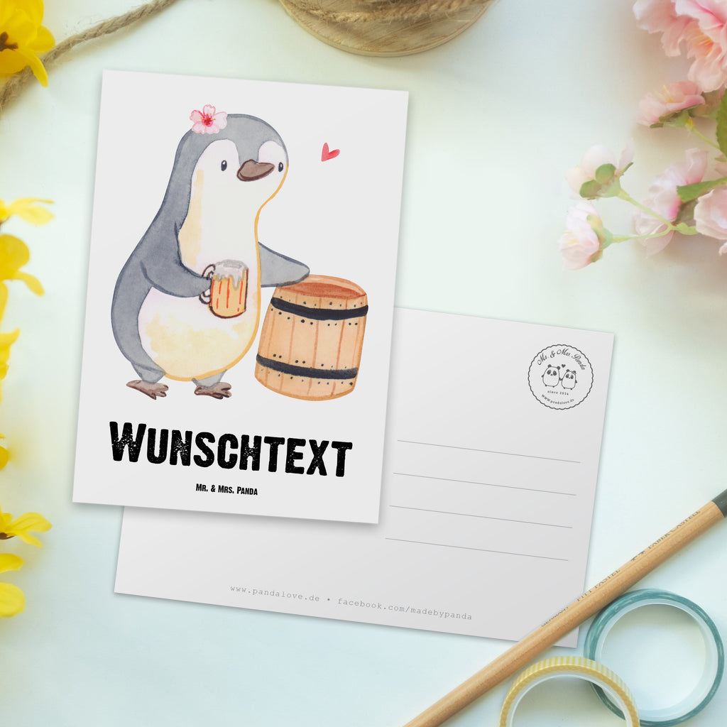 Personalisierte Postkarte Bierbrauerin mit Herz Postkarte mit Namen, Postkarte bedrucken, Postkarte mit Wunschtext, Postkarte personalisierbar, Geschenkkarte mit Namen, Grußkarte mit Namen, Karte mit Namen, Einladung mit Namen, Ansichtskarte mit Namen, Geschenkkarte mit Wunschtext, Grußkarte mit Wunschtext, Karte mit Wunschtext, Einladung mit Wunschtext, Ansichtskarte mit Wunschtext, Beruf, Ausbildung, Jubiläum, Abschied, Rente, Kollege, Kollegin, Geschenk, Schenken, Arbeitskollege, Mitarbeiter, Firma, Danke, Dankeschön, Bierbrauerin, Biertrinkerin, Bierkennerin, Biergeschenk, Hobbybrauen, Heimbrauen, Selbstbrauen, Bierliebe, Bierfass