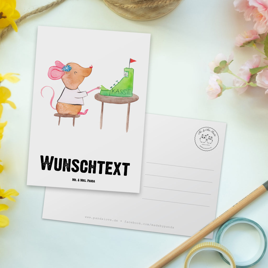 Personalisierte Postkarte Kassiererin aus Leidenschaft Postkarte mit Namen, Postkarte bedrucken, Postkarte mit Wunschtext, Postkarte personalisierbar, Geschenkkarte mit Namen, Grußkarte mit Namen, Karte mit Namen, Einladung mit Namen, Ansichtskarte mit Namen, Geschenkkarte mit Wunschtext, Grußkarte mit Wunschtext, Karte mit Wunschtext, Einladung mit Wunschtext, Ansichtskarte mit Wunschtext, Beruf, Ausbildung, Jubiläum, Abschied, Rente, Kollege, Kollegin, Geschenk, Schenken, Arbeitskollege, Mitarbeiter, Firma, Danke, Dankeschön, Kassiererin, Kassenwartin, Mitarbeiterin Kasse