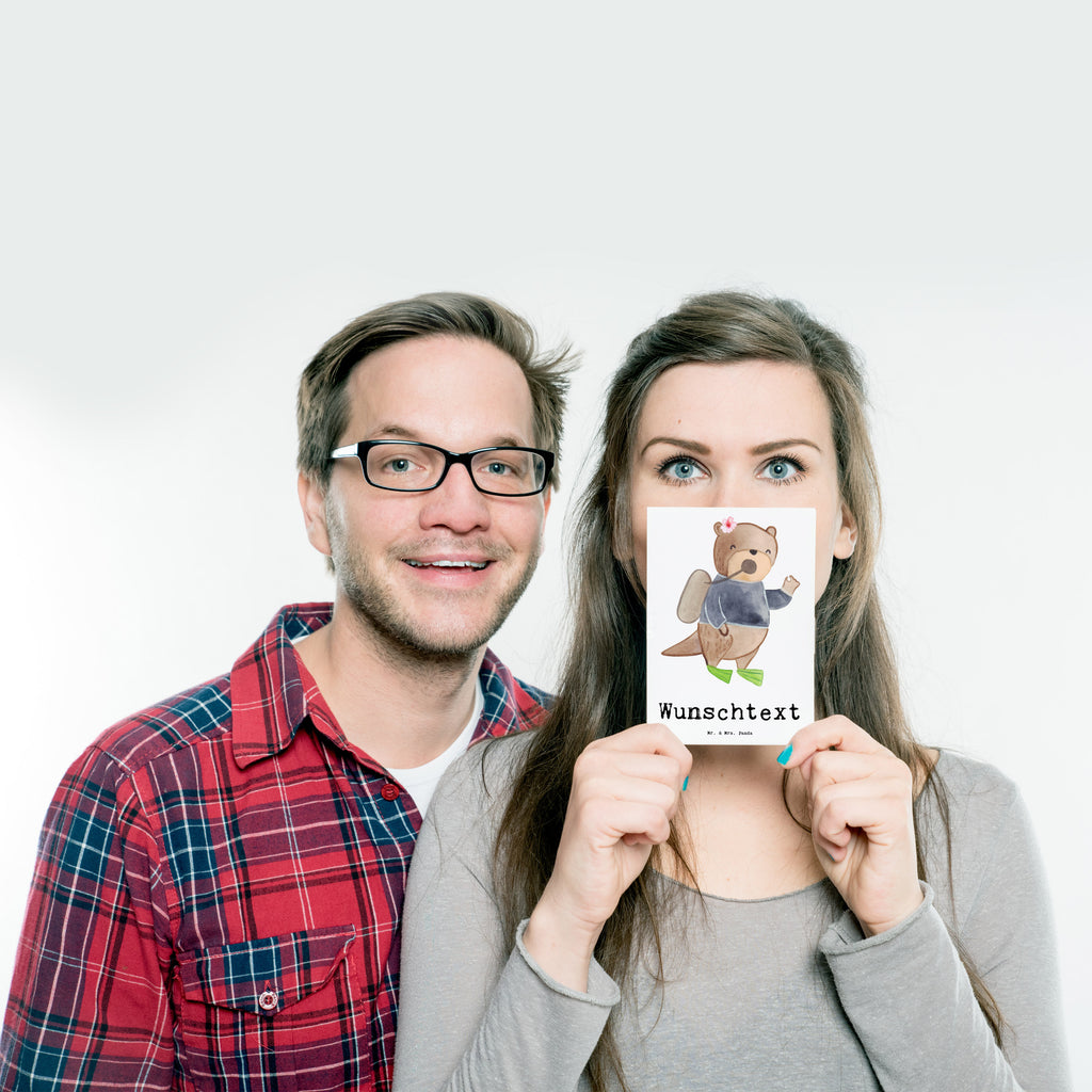 Personalisierte Postkarte Taucherin mit Herz Postkarte mit Namen, Postkarte bedrucken, Postkarte mit Wunschtext, Postkarte personalisierbar, Geschenkkarte mit Namen, Grußkarte mit Namen, Karte mit Namen, Einladung mit Namen, Ansichtskarte mit Namen, Geschenkkarte mit Wunschtext, Grußkarte mit Wunschtext, Karte mit Wunschtext, Einladung mit Wunschtext, Ansichtskarte mit Wunschtext, Beruf, Ausbildung, Jubiläum, Abschied, Rente, Kollege, Kollegin, Geschenk, Schenken, Arbeitskollege, Mitarbeiter, Firma, Danke, Dankeschön
