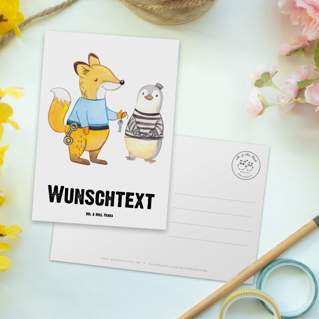 Personalisierte Postkarte Justizvollzugsbeamter mit Herz Postkarte mit Namen, Postkarte bedrucken, Postkarte mit Wunschtext, Postkarte personalisierbar, Geschenkkarte mit Namen, Grußkarte mit Namen, Karte mit Namen, Einladung mit Namen, Ansichtskarte mit Namen, Geschenkkarte mit Wunschtext, Grußkarte mit Wunschtext, Karte mit Wunschtext, Einladung mit Wunschtext, Ansichtskarte mit Wunschtext, Beruf, Ausbildung, Jubiläum, Abschied, Rente, Kollege, Kollegin, Geschenk, Schenken, Arbeitskollege, Mitarbeiter, Firma, Danke, Dankeschön, Gefängniswärter, Justizvollzugsbeamter