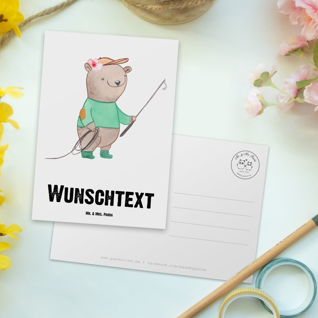 Personalisierte Postkarte Reitlehrerin aus Leidenschaft Postkarte mit Namen, Postkarte bedrucken, Postkarte mit Wunschtext, Postkarte personalisierbar, Geschenkkarte mit Namen, Grußkarte mit Namen, Karte mit Namen, Einladung mit Namen, Ansichtskarte mit Namen, Geschenkkarte mit Wunschtext, Grußkarte mit Wunschtext, Karte mit Wunschtext, Einladung mit Wunschtext, Ansichtskarte mit Wunschtext, Beruf, Ausbildung, Jubiläum, Abschied, Rente, Kollege, Kollegin, Geschenk, Schenken, Arbeitskollege, Mitarbeiter, Firma, Danke, Dankeschön