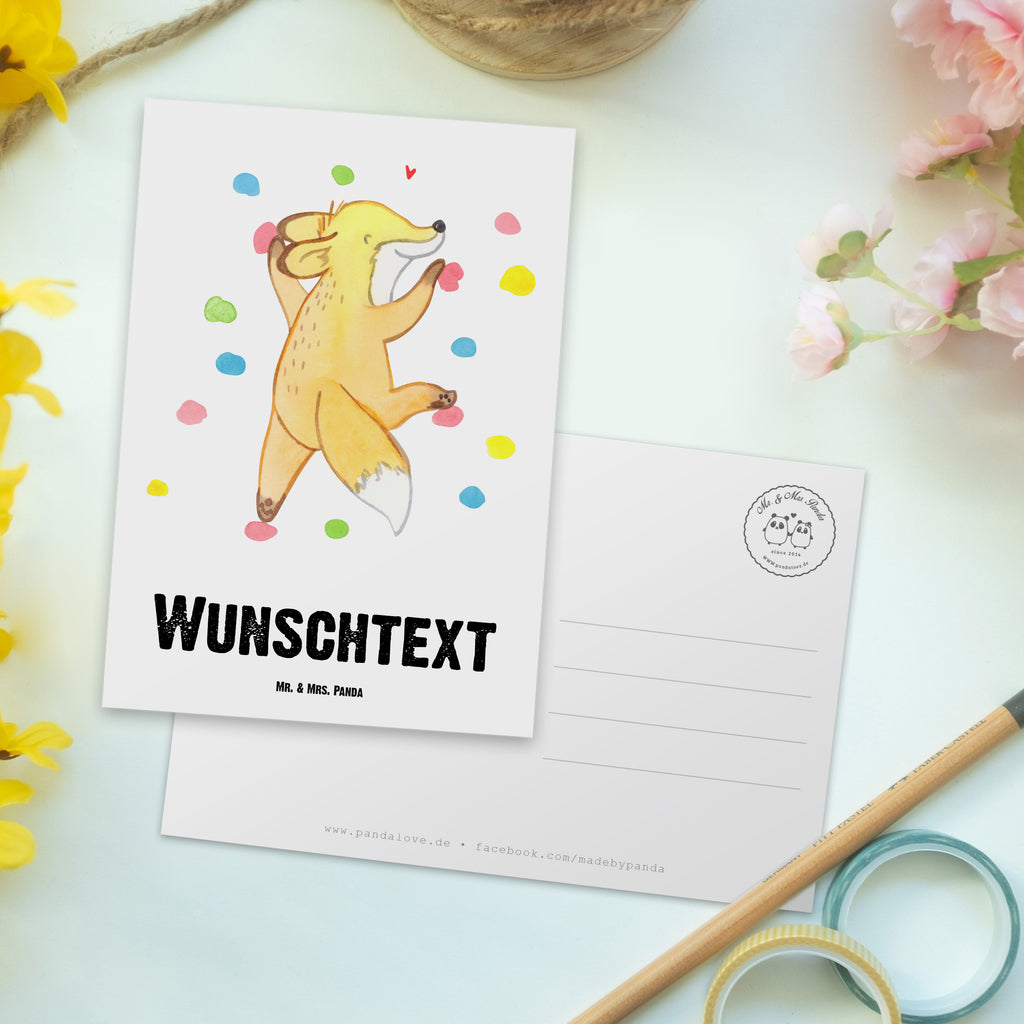 Personalisierte Postkarte Fuchs Bouldern Medizin Postkarte mit Namen, Postkarte bedrucken, Postkarte mit Wunschtext, Postkarte personalisierbar, Geschenkkarte mit Namen, Grußkarte mit Namen, Karte mit Namen, Einladung mit Namen, Ansichtskarte mit Namen, Geschenkkarte mit Wunschtext, Grußkarte mit Wunschtext, Karte mit Wunschtext, Einladung mit Wunschtext, Ansichtskarte mit Wunschtext, Geschenk, Sport, Sportart, Hobby, Schenken, Danke, Dankeschön, Auszeichnung, Gewinn, Sportler, bouldern, Klettern, Kletterhalle, Boulderhalle