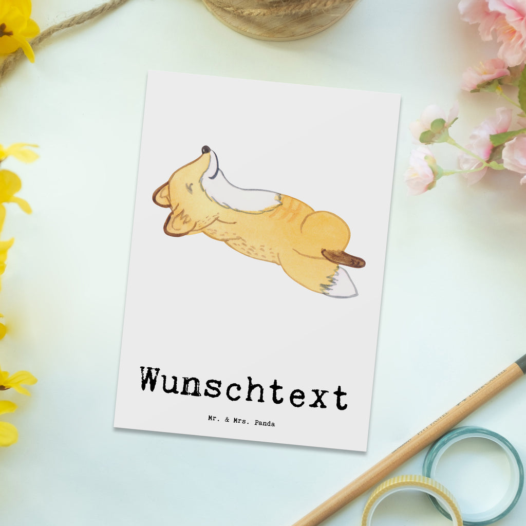 Personalisierte Postkarte Fuchs Crunches Medizin Postkarte mit Namen, Postkarte bedrucken, Postkarte mit Wunschtext, Postkarte personalisierbar, Geschenkkarte mit Namen, Grußkarte mit Namen, Karte mit Namen, Einladung mit Namen, Ansichtskarte mit Namen, Geschenkkarte mit Wunschtext, Grußkarte mit Wunschtext, Karte mit Wunschtext, Einladung mit Wunschtext, Ansichtskarte mit Wunschtext, Geschenk, Sport, Sportart, Hobby, Schenken, Danke, Dankeschön, Auszeichnung, Gewinn, Sportler, Crunches, Fitness, Bauchpressen, Fitnessstudio