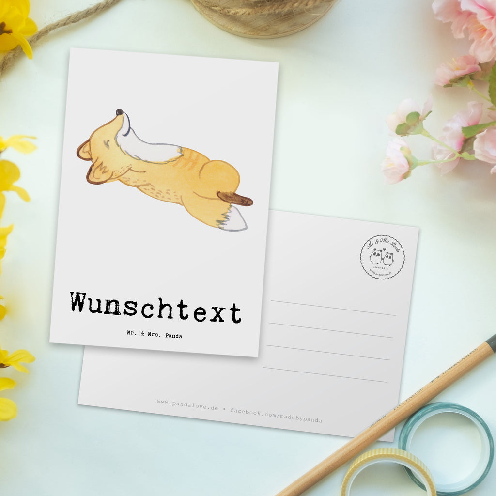 Personalisierte Postkarte Fuchs Crunches Medizin Postkarte mit Namen, Postkarte bedrucken, Postkarte mit Wunschtext, Postkarte personalisierbar, Geschenkkarte mit Namen, Grußkarte mit Namen, Karte mit Namen, Einladung mit Namen, Ansichtskarte mit Namen, Geschenkkarte mit Wunschtext, Grußkarte mit Wunschtext, Karte mit Wunschtext, Einladung mit Wunschtext, Ansichtskarte mit Wunschtext, Geschenk, Sport, Sportart, Hobby, Schenken, Danke, Dankeschön, Auszeichnung, Gewinn, Sportler, Crunches, Fitness, Bauchpressen, Fitnessstudio