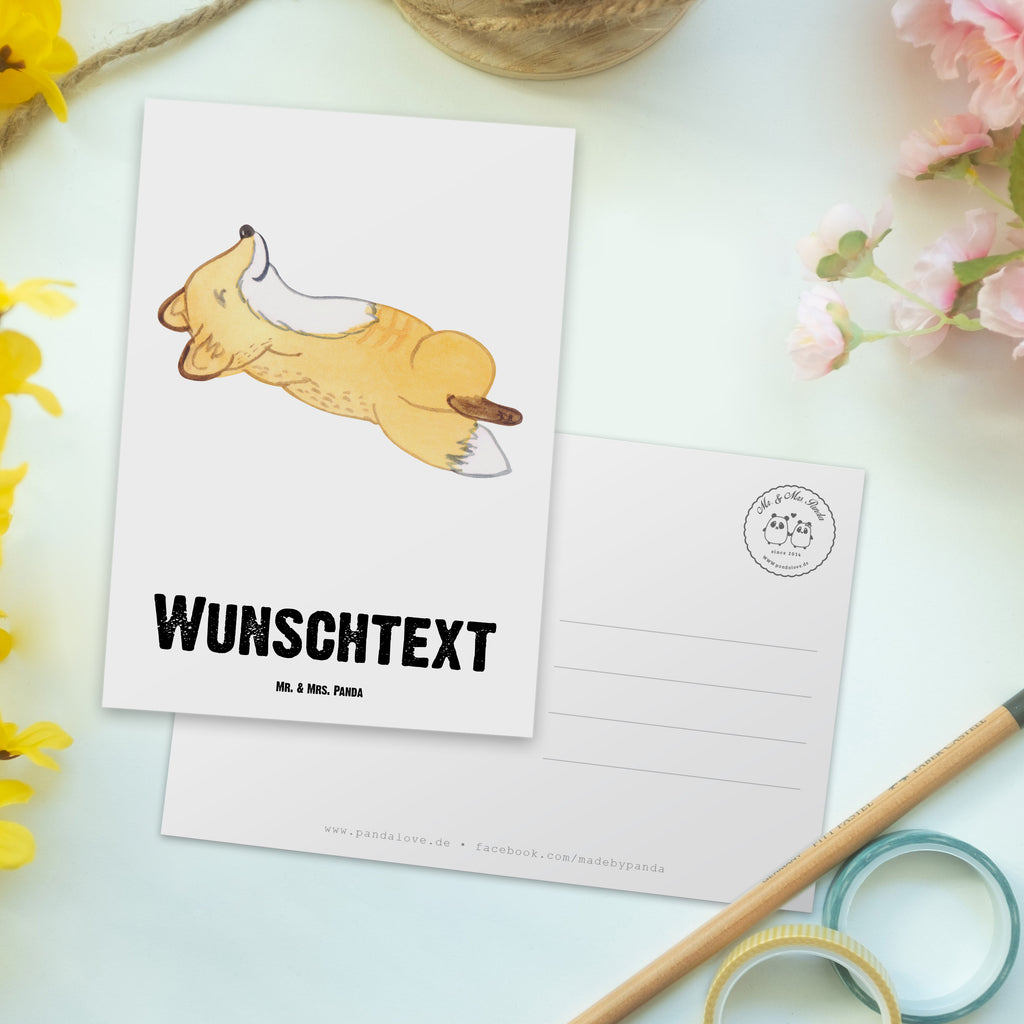 Personalisierte Postkarte Fuchs Crunches Tage Postkarte mit Namen, Postkarte bedrucken, Postkarte mit Wunschtext, Postkarte personalisierbar, Geschenkkarte mit Namen, Grußkarte mit Namen, Karte mit Namen, Einladung mit Namen, Ansichtskarte mit Namen, Geschenkkarte mit Wunschtext, Grußkarte mit Wunschtext, Karte mit Wunschtext, Einladung mit Wunschtext, Ansichtskarte mit Wunschtext, Geschenk, Sport, Sportart, Hobby, Schenken, Danke, Dankeschön, Auszeichnung, Gewinn, Sportler, Crunches, Fitness, Bauchpressen, Fitnessstudio