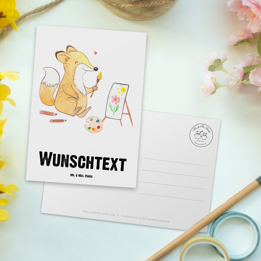 Personalisierte Postkarte Fuchs  Malen Medizin Postkarte mit Namen, Postkarte bedrucken, Postkarte mit Wunschtext, Postkarte personalisierbar, Geschenkkarte mit Namen, Grußkarte mit Namen, Karte mit Namen, Einladung mit Namen, Ansichtskarte mit Namen, Geschenkkarte mit Wunschtext, Grußkarte mit Wunschtext, Karte mit Wunschtext, Einladung mit Wunschtext, Ansichtskarte mit Wunschtext, Geschenk, Sport, Sportart, Hobby, Schenken, Danke, Dankeschön, Auszeichnung, Gewinn, Sportler, Malen, Zeichnen, Hobbyzeichner, Künstler, Künstlerin