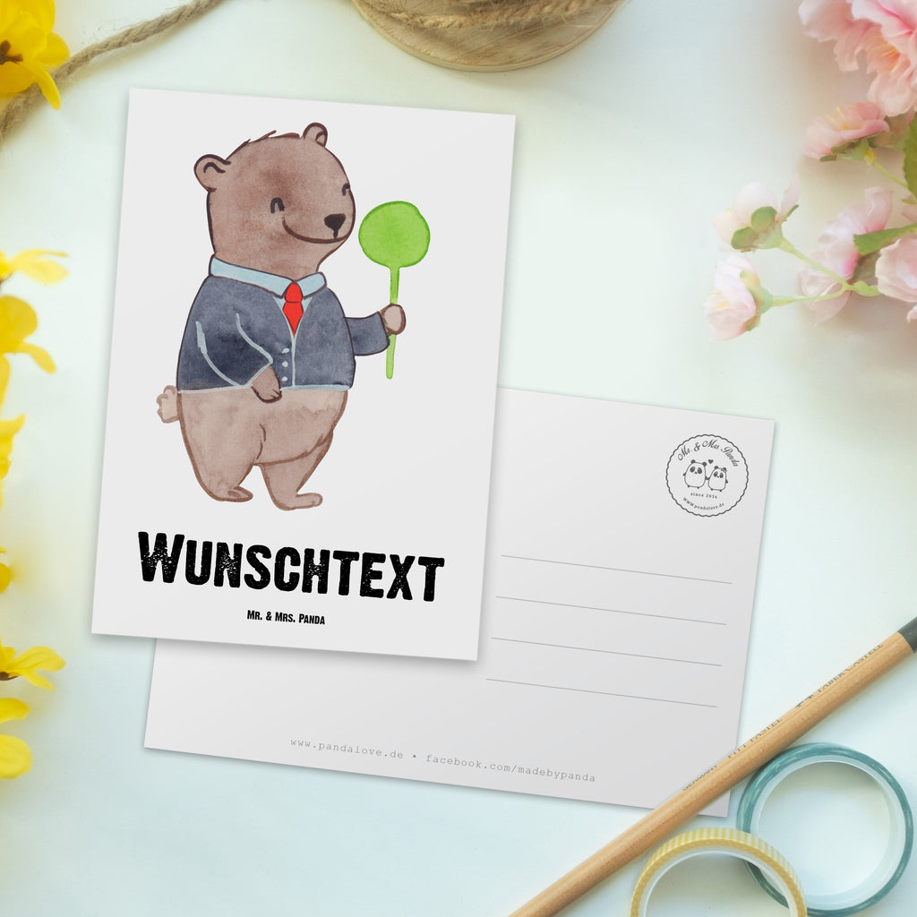 Personalisierte Postkarte Zugbegleiter mit Herz Postkarte mit Namen, Postkarte bedrucken, Postkarte mit Wunschtext, Postkarte personalisierbar, Geschenkkarte mit Namen, Grußkarte mit Namen, Karte mit Namen, Einladung mit Namen, Ansichtskarte mit Namen, Geschenkkarte mit Wunschtext, Grußkarte mit Wunschtext, Karte mit Wunschtext, Einladung mit Wunschtext, Ansichtskarte mit Wunschtext, Beruf, Ausbildung, Jubiläum, Abschied, Rente, Kollege, Kollegin, Geschenk, Schenken, Arbeitskollege, Mitarbeiter, Firma, Danke, Dankeschön