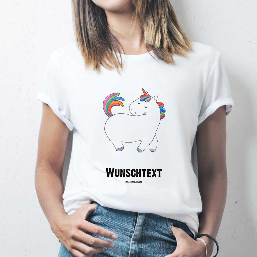 Größe S Personalisiertes T-Shirt Einhorn stolzierend T-Shirt Personalisiert, T-Shirt mit Namen, T-Shirt mit Aufruck, Männer, Frauen, Einhorn, Einhörner, Einhorn Deko, Pegasus, Unicorn, stolz, anders, bunt, Pferd, Reiter, Reiten, Freundin, Geschenk