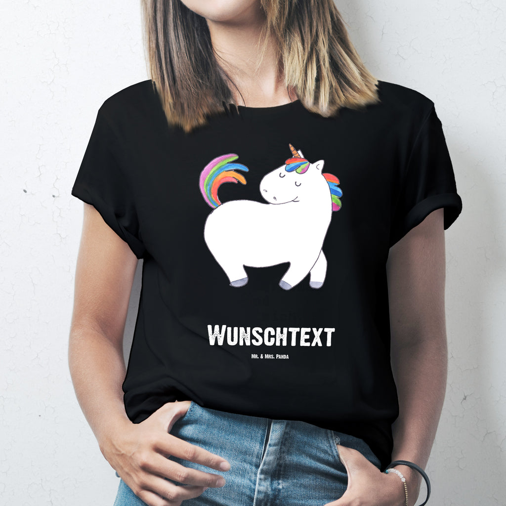 Größe S Personalisiertes T-Shirt Einhorn stolzierend T-Shirt Personalisiert, T-Shirt mit Namen, T-Shirt mit Aufruck, Männer, Frauen, Einhorn, Einhörner, Einhorn Deko, Pegasus, Unicorn, stolz, anders, bunt, Pferd, Reiter, Reiten, Freundin, Geschenk