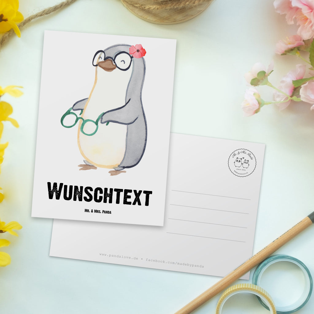 Personalisierte Postkarte Augenoptikerin aus Leidenschaft Postkarte mit Namen, Postkarte bedrucken, Postkarte mit Wunschtext, Postkarte personalisierbar, Geschenkkarte mit Namen, Grußkarte mit Namen, Karte mit Namen, Einladung mit Namen, Ansichtskarte mit Namen, Geschenkkarte mit Wunschtext, Grußkarte mit Wunschtext, Karte mit Wunschtext, Einladung mit Wunschtext, Ansichtskarte mit Wunschtext, Beruf, Ausbildung, Jubiläum, Abschied, Rente, Kollege, Kollegin, Geschenk, Schenken, Arbeitskollege, Mitarbeiter, Firma, Danke, Dankeschön, Augenoptikerin, Optikerin, Augenärztin, Optometristin, Brillenverkäuferin, Brillengeschäft, Eröffnung