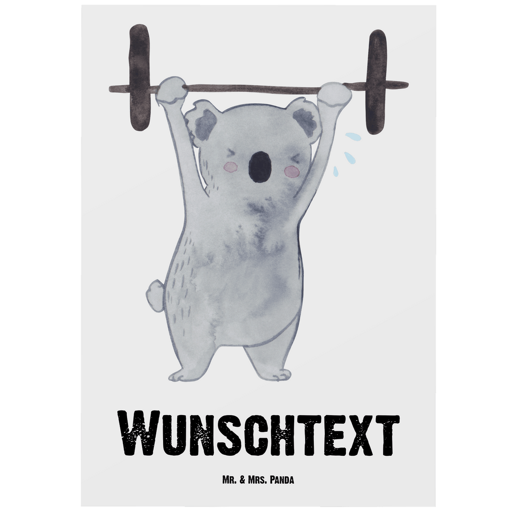 Personalisierte Postkarte Koala Crossfit Tage Postkarte mit Namen, Postkarte bedrucken, Postkarte mit Wunschtext, Postkarte personalisierbar, Geschenkkarte mit Namen, Grußkarte mit Namen, Karte mit Namen, Einladung mit Namen, Ansichtskarte mit Namen, Geschenkkarte mit Wunschtext, Grußkarte mit Wunschtext, Karte mit Wunschtext, Einladung mit Wunschtext, Ansichtskarte mit Wunschtext, Geschenk, Sport, Sportart, Hobby, Schenken, Danke, Dankeschön, Auszeichnung, Gewinn, Sportler, Crossfit, Wettkampfsport, Sportschule