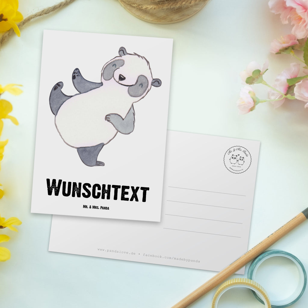 Personalisierte Postkarte Panda Kampfkunst Tage Postkarte mit Namen, Postkarte bedrucken, Postkarte mit Wunschtext, Postkarte personalisierbar, Geschenkkarte mit Namen, Grußkarte mit Namen, Karte mit Namen, Einladung mit Namen, Ansichtskarte mit Namen, Geschenkkarte mit Wunschtext, Grußkarte mit Wunschtext, Karte mit Wunschtext, Einladung mit Wunschtext, Ansichtskarte mit Wunschtext, Geschenk, Sport, Sportart, Hobby, Schenken, Danke, Dankeschön, Auszeichnung, Gewinn, Sportler, Kampfkunst, Kampfsportarten, Selbstverteidigung