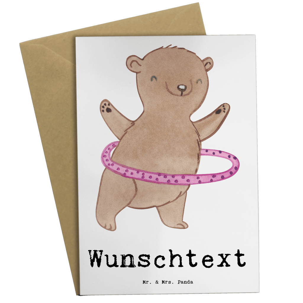 Personalisierte Grußkarte Bär Hula Hoop Tage Personalisierte Grußkarte, Personalisiertere Klappkarte, Personalisierte Einladungskarte, Personalisierte Glückwunschkarte, Personalisierte Hochzeitskarte, Personalisierte Geburtstagskarte, Grußkarte mit Namen, Grußkarte selber drucken, Grußkarte selbst gestalten, Grußkarte mit persönlichen Nachrichten, Grußkarte als Geldgeschenk, Grußkarten personalisiert, Geschenk, Sport, Sportart, Hobby, Schenken, Danke, Dankeschön, Auszeichnung, Gewinn, Sportler, Hula Hoop, Fitness, Training