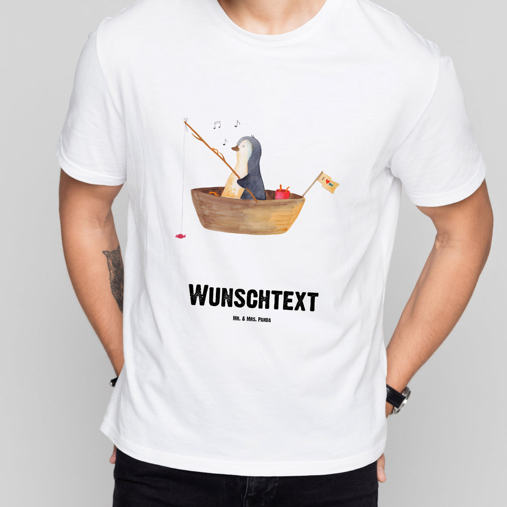 Größe S Personalisiertes T-Shirt Pinguin Angelboot T-Shirt Personalisiert, T-Shirt mit Namen, T-Shirt mit Aufruck, Männer, Frauen, Pinguin, Pinguine, Angeln, Boot, Angelboot, Lebenslust, Leben, genießen, Motivation, Neustart, Neuanfang, Trennung, Scheidung, Geschenkidee Liebeskummer