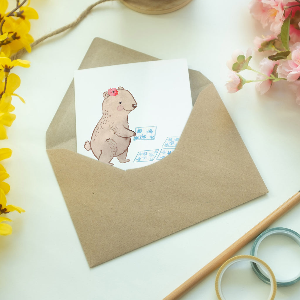 Personalisierte Grußkarte Fliesenlegerin aus Leidenschaft Personalisierte Grußkarte, Personalisiertere Klappkarte, Personalisierte Einladungskarte, Personalisierte Glückwunschkarte, Personalisierte Hochzeitskarte, Personalisierte Geburtstagskarte, Grußkarte mit Namen, Grußkarte selber drucken, Grußkarte selbst gestalten, Grußkarte mit persönlichen Nachrichten, Grußkarte als Geldgeschenk, Grußkarten personalisiert, Beruf, Ausbildung, Jubiläum, Abschied, Rente, Kollege, Kollegin, Geschenk, Schenken, Arbeitskollege, Mitarbeiter, Firma, Danke, Dankeschön, Fliesenlegerin, Gesellenprüfung, Fliesenlegermeisterin, Fliesenlegerbetrieb, Fliesenfachhandel, Handwerk