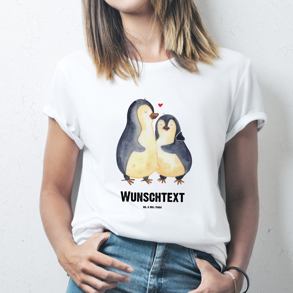 Größe XL Personalisiertes T-Shirt Pinguin umarmend T-Shirt Personalisiert, T-Shirt mit Namen, T-Shirt mit Aufruck, Männer, Frauen, Pinguin, Liebe, Liebespaar, Liebesbeweis, Liebesgeschenk, Verlobung, Jahrestag, Hochzeitstag, Hochzeit, Hochzeitsgeschenk
