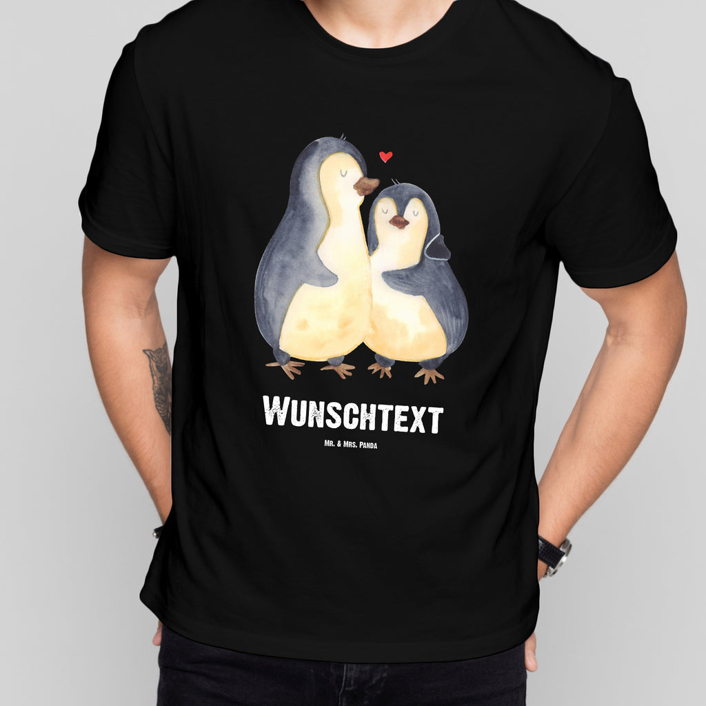 Größe XL Personalisiertes T-Shirt Pinguin umarmend T-Shirt Personalisiert, T-Shirt mit Namen, T-Shirt mit Aufruck, Männer, Frauen, Pinguin, Liebe, Liebespaar, Liebesbeweis, Liebesgeschenk, Verlobung, Jahrestag, Hochzeitstag, Hochzeit, Hochzeitsgeschenk