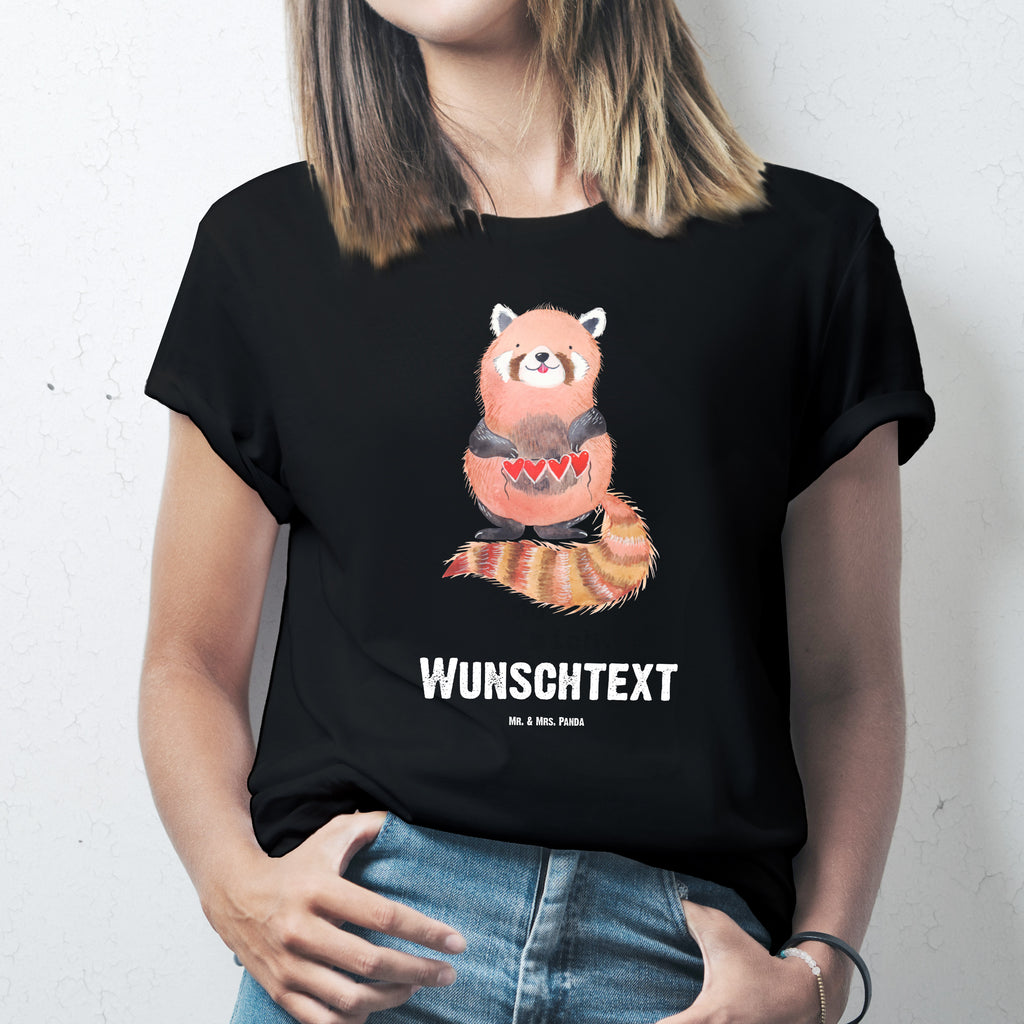 Größe S Personalisiertes T-Shirt Roter Panda T-Shirt Personalisiert, T-Shirt mit Namen, T-Shirt mit Aufruck, Männer, Frauen, Tiermotive, Gute Laune, lustige Sprüche, Tiere, Panda, Liebe, Rot, Herz, Liebling, Lieblingsmensch