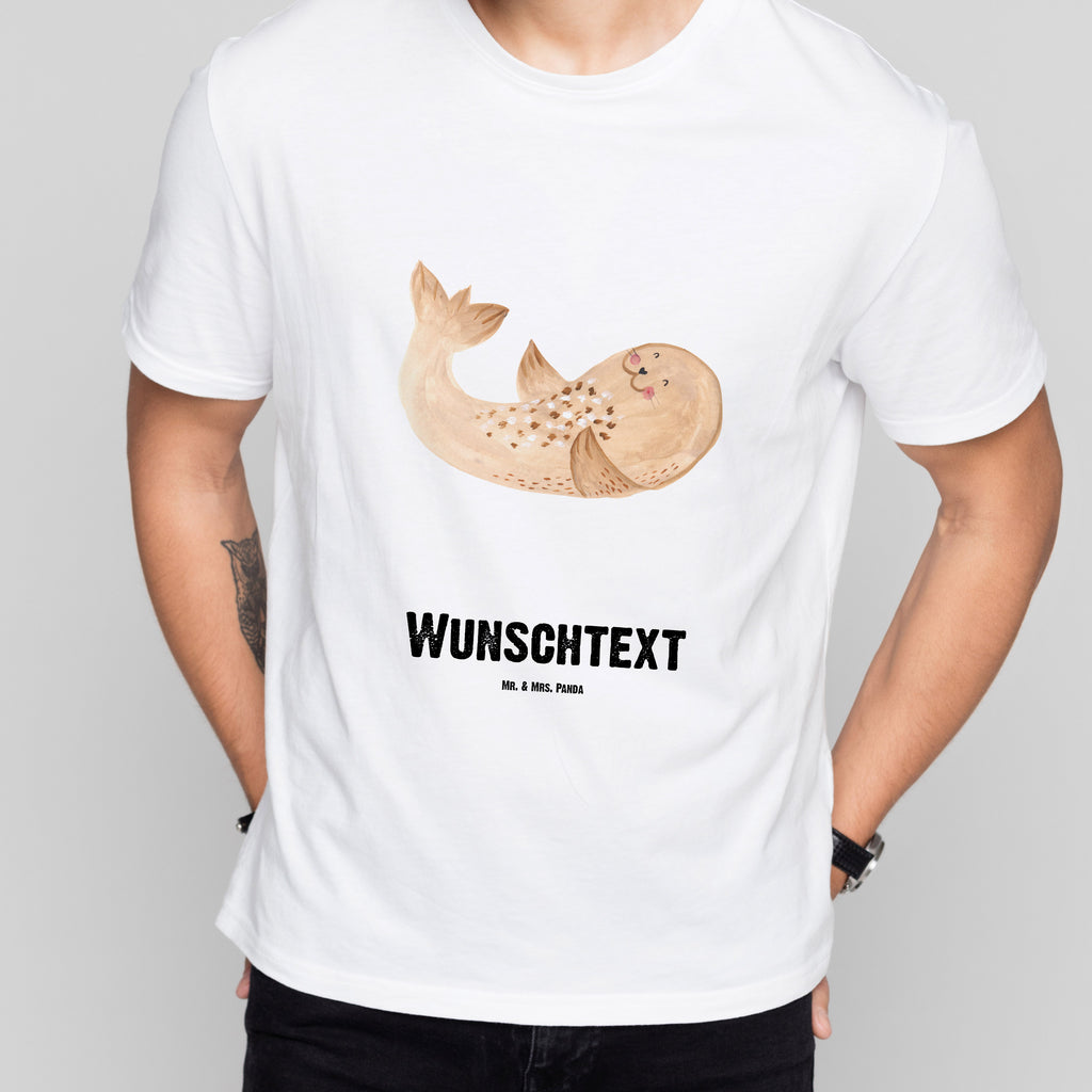 Größe L Personalisiertes T-Shirt Robbe liegend T-Shirt, Shirt, Tshirt, Lustiges T-Shirt, T-Shirt mit Spruch, Party, Junggesellenabschied, Jubiläum, Geburstag, Herrn, Damen, Männer, Frauen, Schlafshirt, Nachthemd, Sprüche, Tiermotive, Gute Laune, lustige Sprüche, Tiere, Robbe, Robben, Seehund, Strand, Meerestier, Ostsee, Nordsee, Lachen, Freude